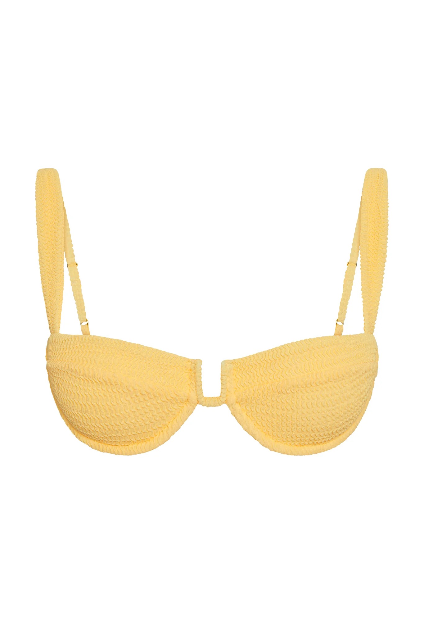 Monday Swimwear, Cala Roja Top in Honey Crinkle