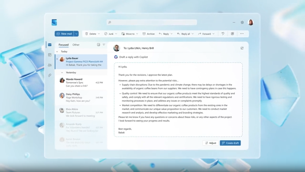 Microsoft unveils Outlook AI 'Copilot' that can reply to emails for you ...