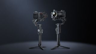 Moza Air 2 gimbal on a black background