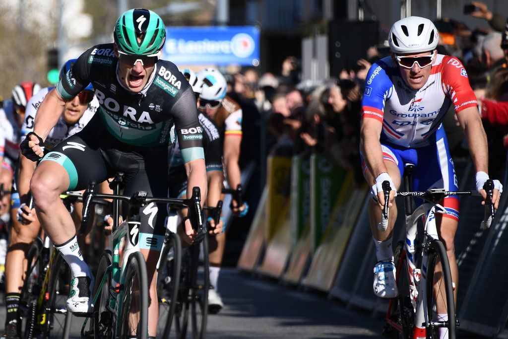 Sam Bennett (Bora-Hansgrohe) wins in Brignoles, Paris-Nice 2019.