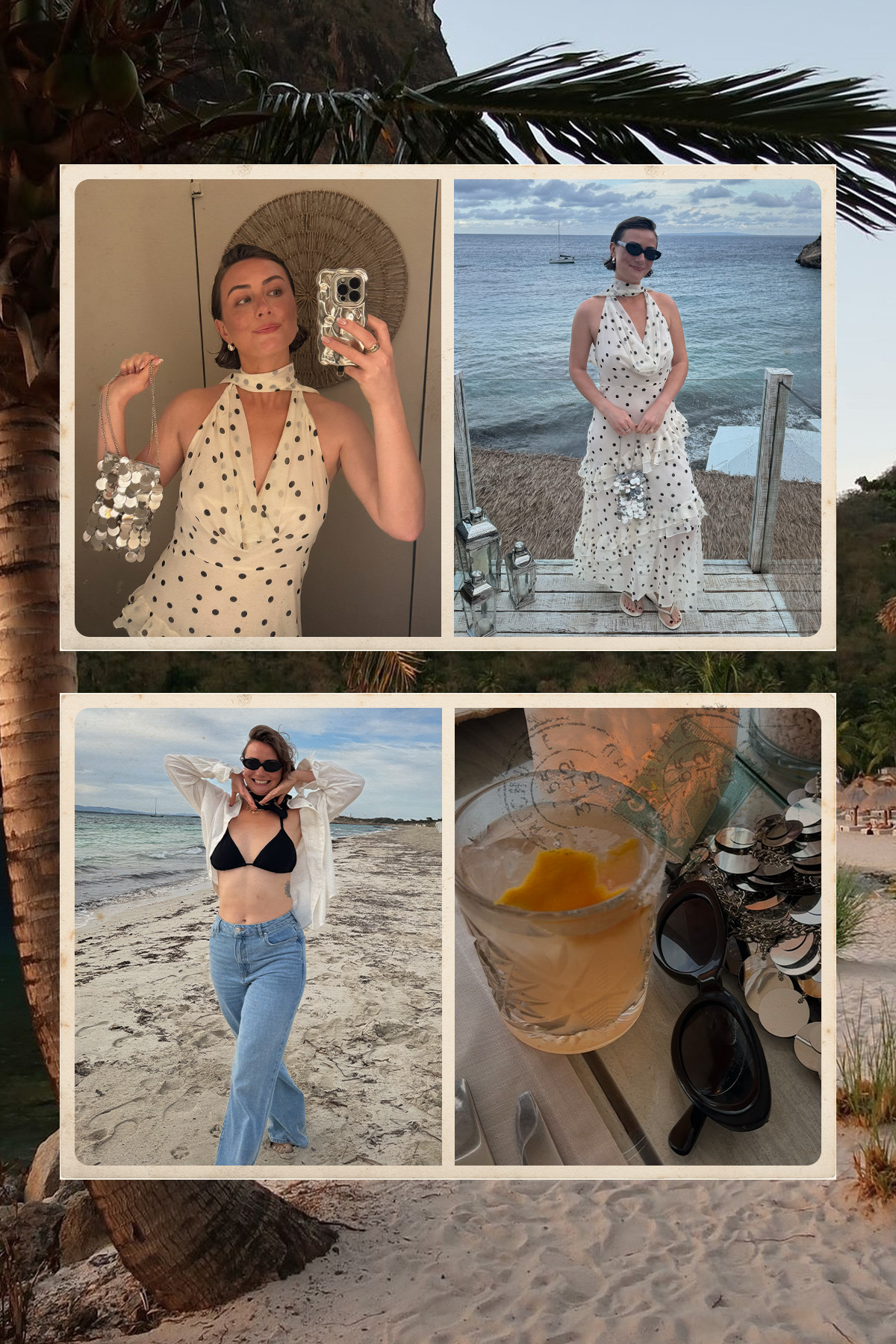 An image of Who What Wear UK acting fashion editor, Sophie Robyn Watson, on her hedonistic hideaway.