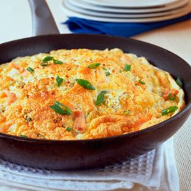 Smoked salmon souffle omelette-omelette recipes-woman and home