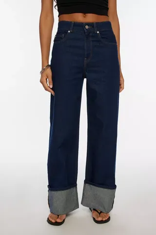 Bdg Thea Cuffed Wide Leg Jean