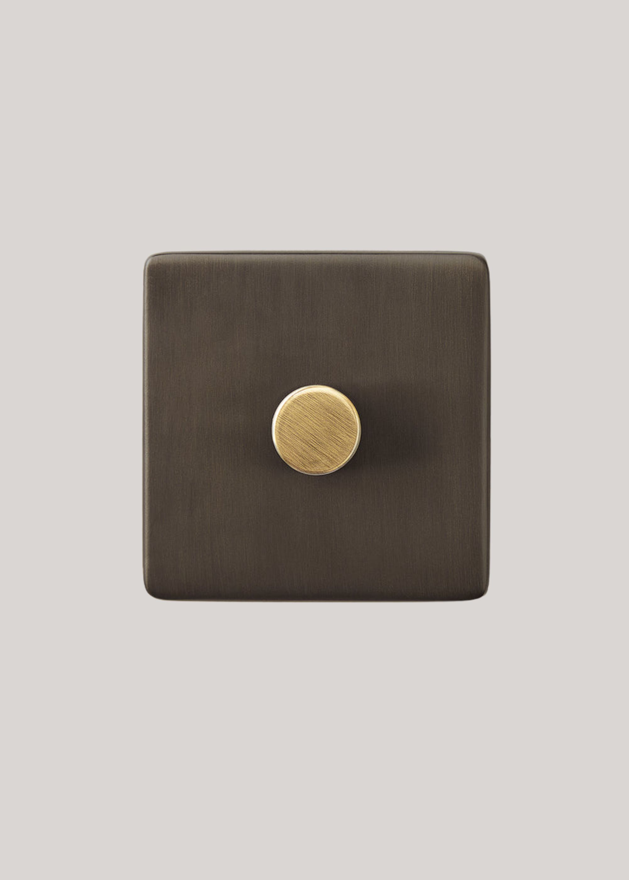 Pooky Lighting, One Gang 2 Way Florence Dimmer Switch in Bronze