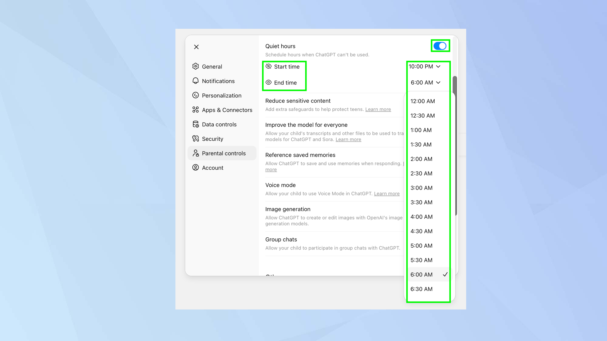 How to set up parental controls in ChatGPT