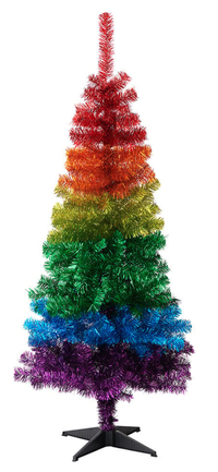 Wilko 5ft Slim Multicoloured Rainbow Christmas Tree - £25 (Was £45) | Wilko
