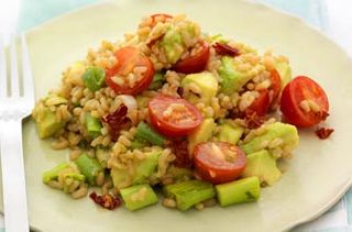 Avocado and brown rice salad