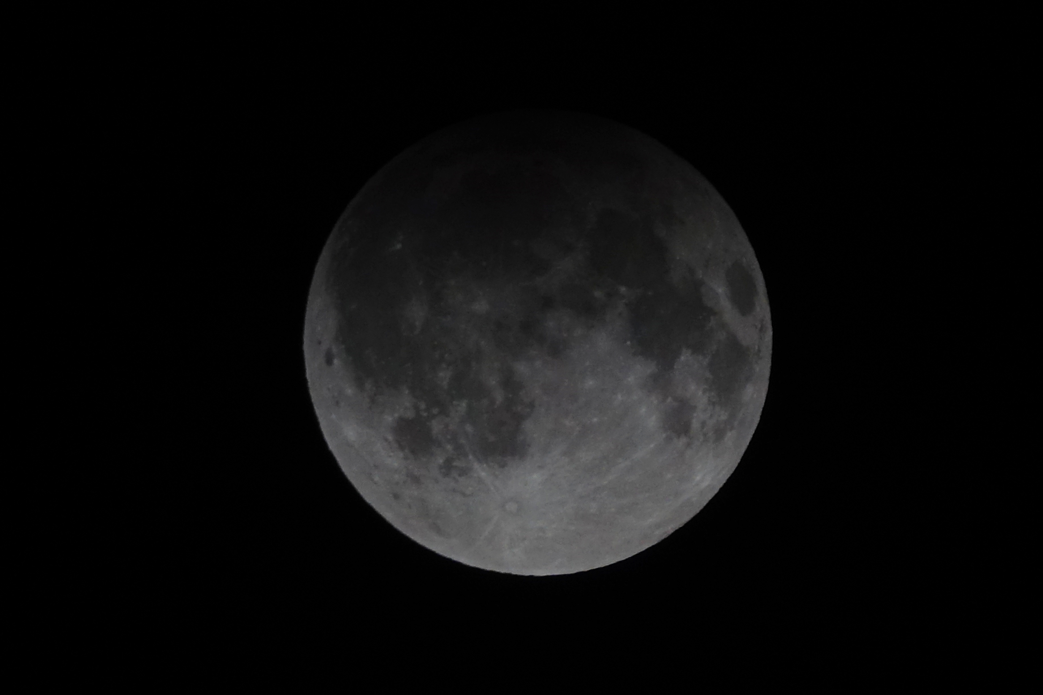 Earth's shadow can be seen on the full moon