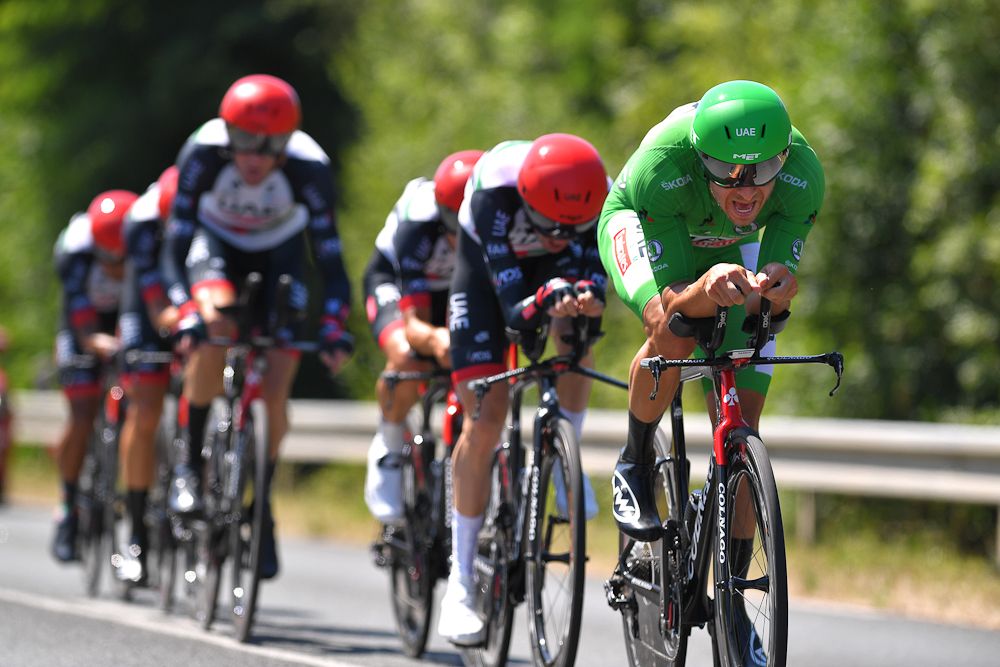 UAE Team Emirates ride to 15th on the stage 3 team time trial