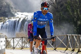 Tirreno Adriatico 2022 - 57th Edition - 4th stage Cascata delle Marmore - Bellante 202 km - 10/03/2022 - Filippo Ganna (ITA - INEOS Grenadiers) - photo Luca Bettini/SprintCyclingAgencyÂ©2022