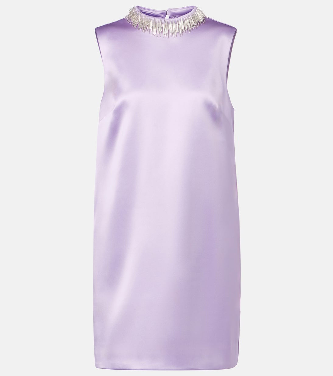 Laverne Embellished Satin Minidress