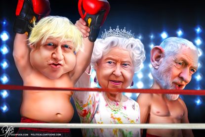 Political Cartoon World Boris Johnson Brexit Win