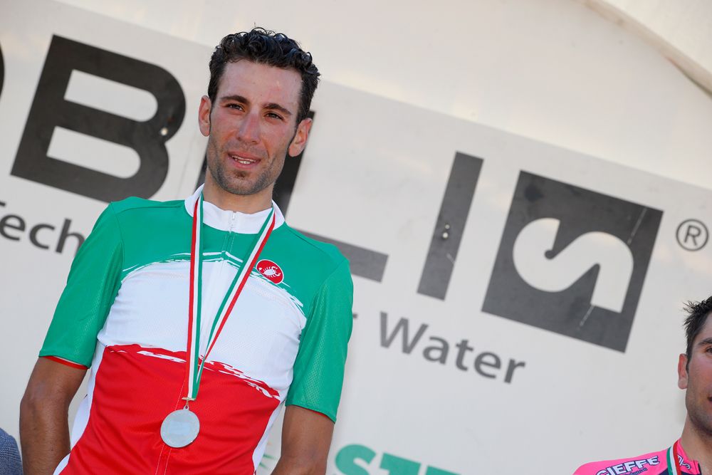 Vincenzo Nibali (Astana) on the podium