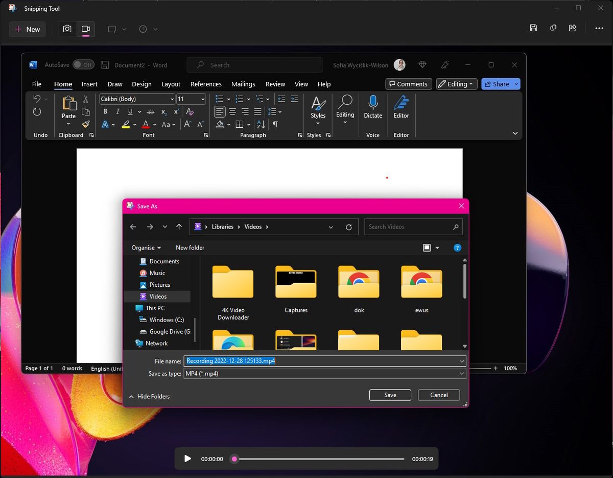 How to record your desktop in video with the updated Snipping Tool in