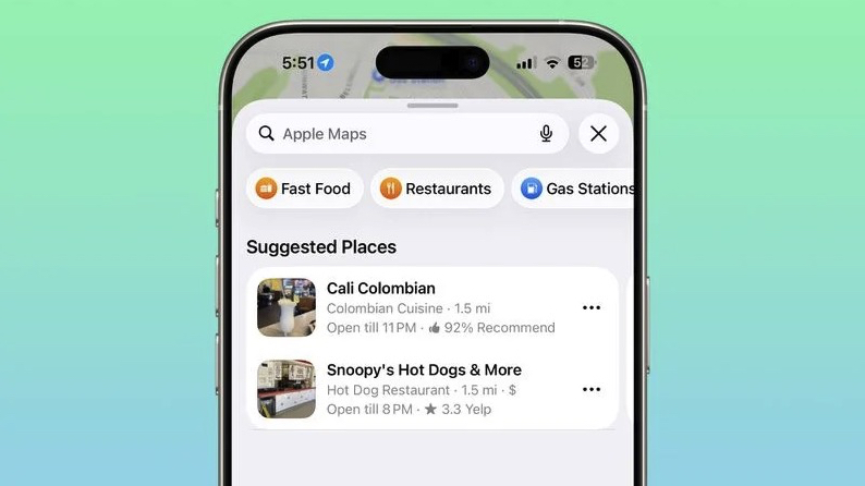 Suggested Places in an iOS 26.5 beta