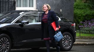 International Trade Secretary Anne-Marie Trevelyan walking outside No. 10 Downing Street