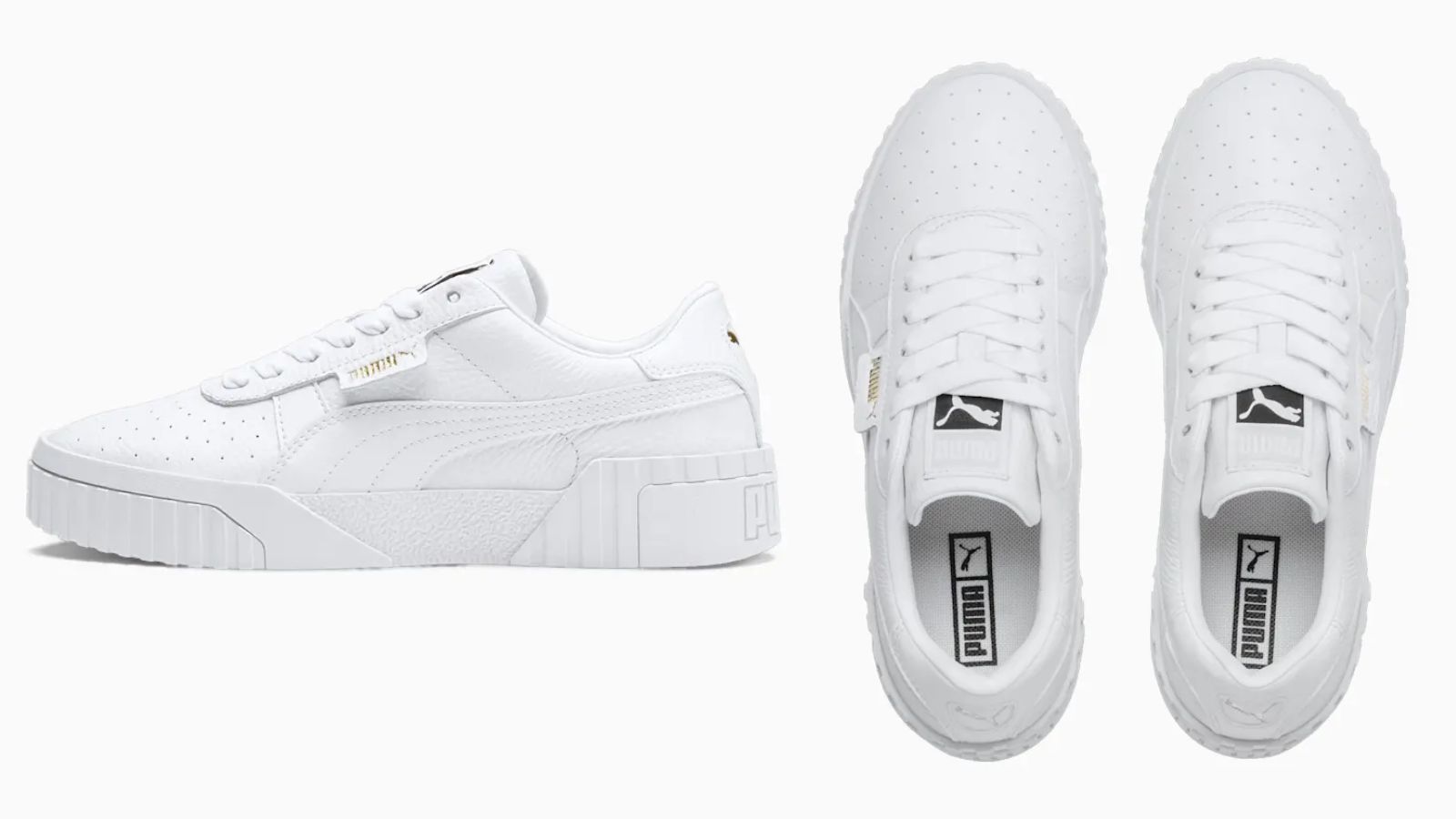 best white trainers from Puma, the Cali platform sole trainer