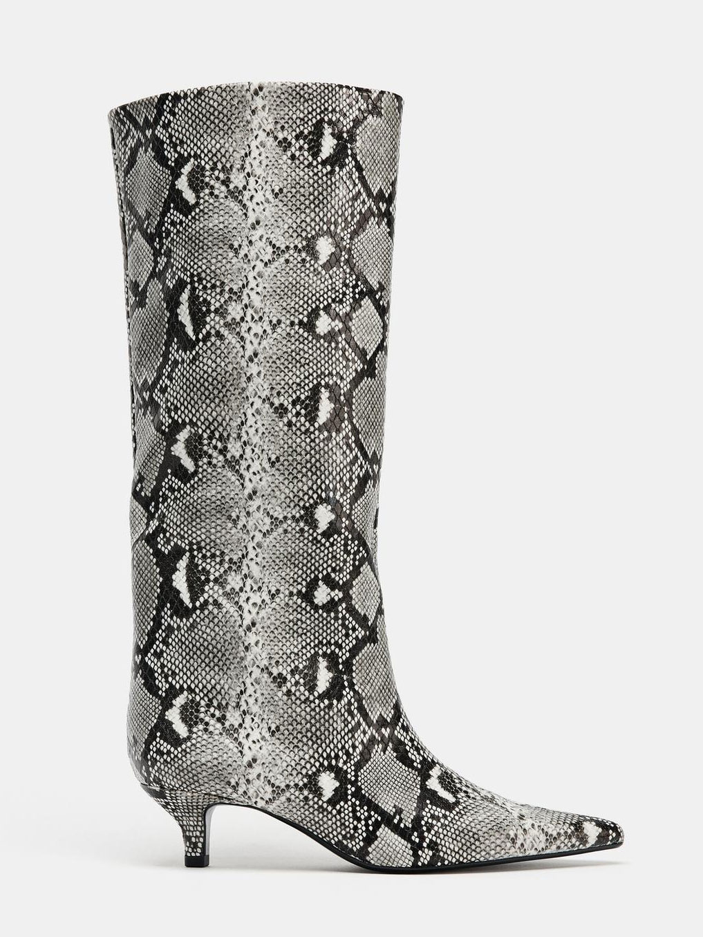 Animal Print Heeled Boots