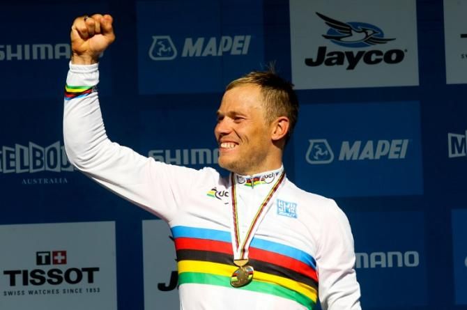 Thor Hushovd became road world champion in 2010
