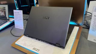 An MSI Prestige laptop at Computex 2023