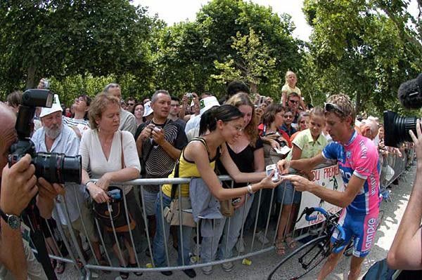 Damiano Cunego (Lampre) has plenty of fans