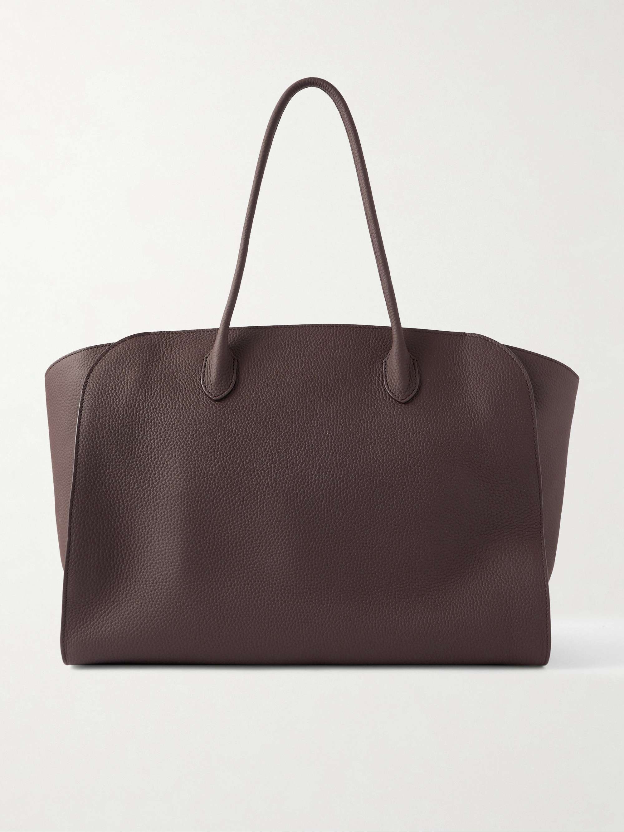 The Row , Marlo 17 Textured-Leather Tote
