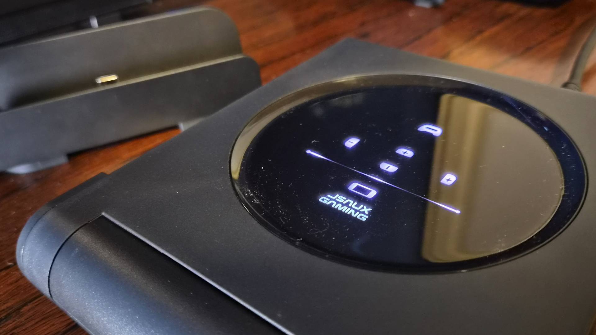 Close up of the display of the JSAUX 6-in-1 Gaming Dock for the Switch 2.