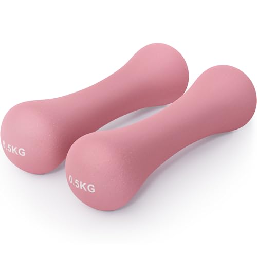 Core Balance Neoprene Bone Dumbbells, Pair, 0.5kg