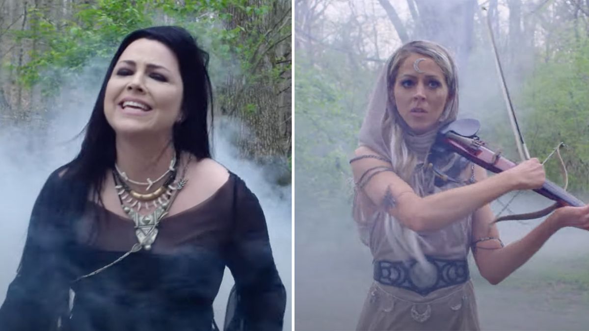 Evanescence's Amy Lee and violinist Lindsey Stirling go back to medieval times in video for Love Goes On and On