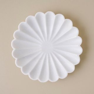 Scalloped Marble Accent Bowl