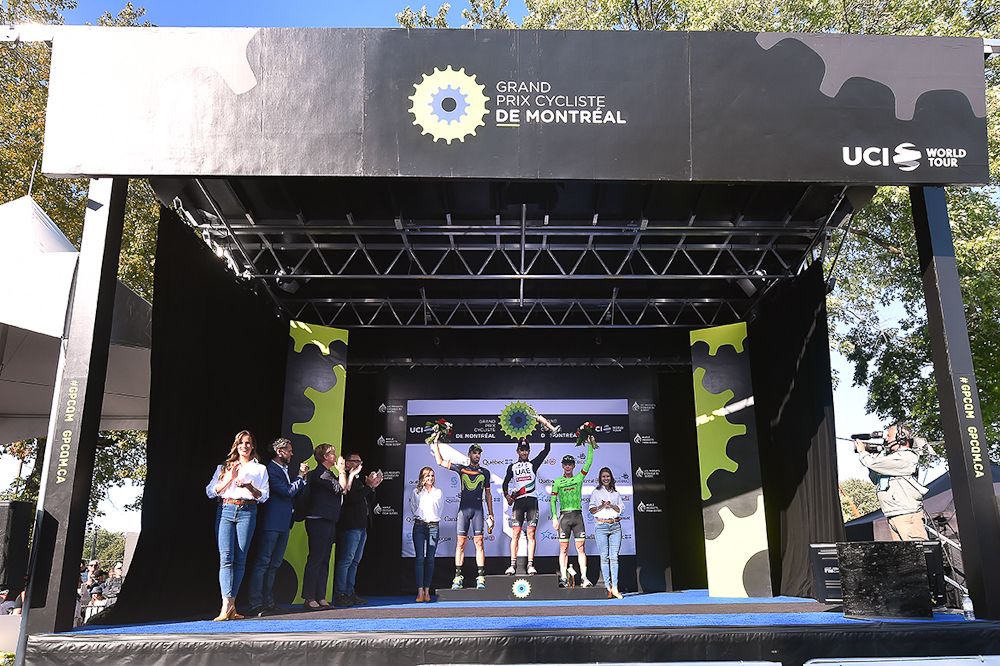 The podium in Montreal