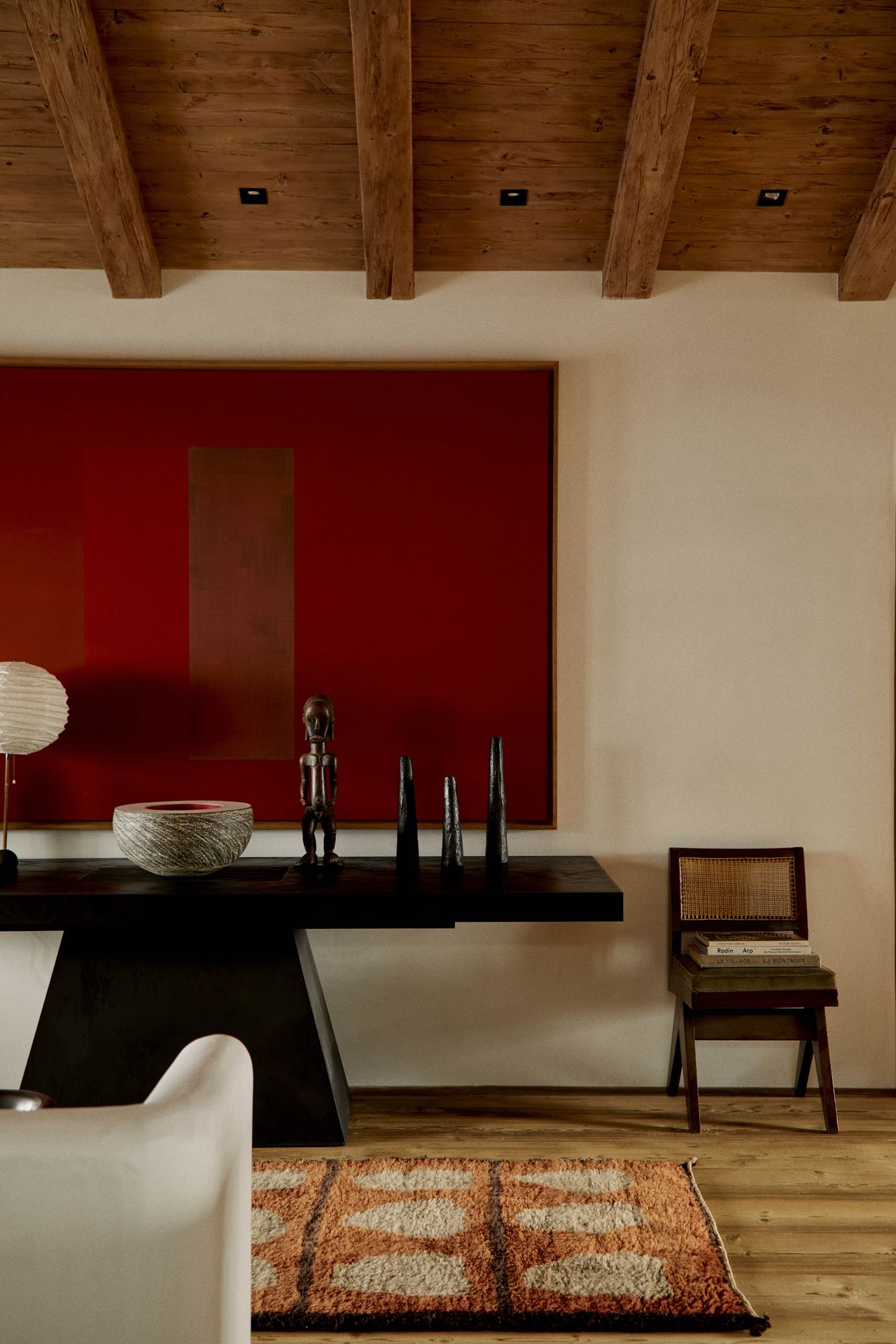 Moroccan rugs in Swiss chalet