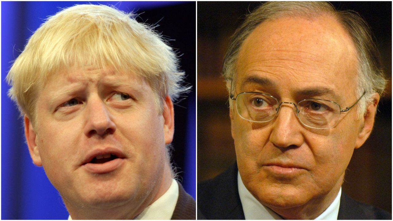 Boris Johnson and Michael Howard