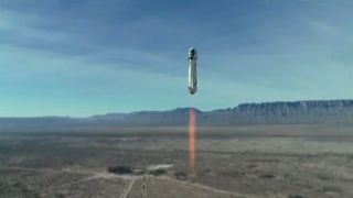 Blue Origin's first upgraded New Shepard rocket and crew capsule launches on an uncrewed suborbital flight from the company's West Texas test site on Jan. 14, 2021. 