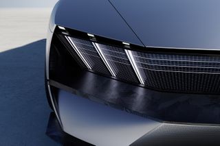 Front lighting detail of Peugeot Inception Concept, 2023