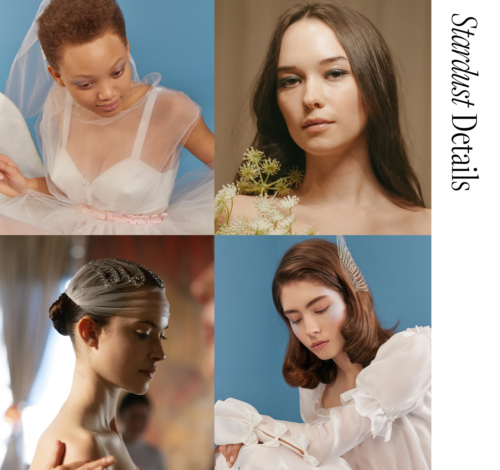 Models in shimmering makeup makeup for HONOR, Alexa Grecco, and Ines Di Santo