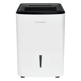 Black and white Frigidaire dehumidifier 