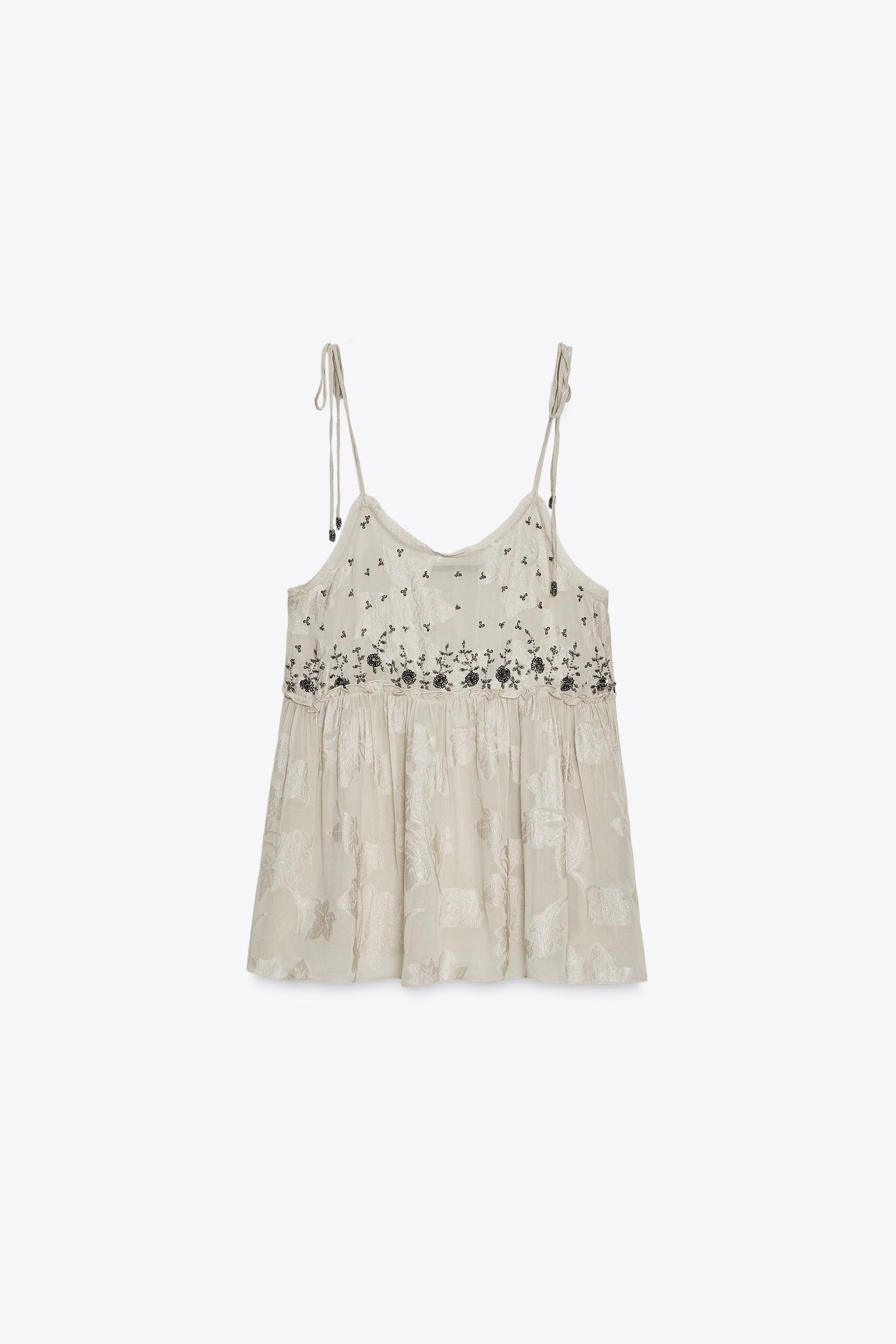 Jacquard Strappy Top Zw Collection