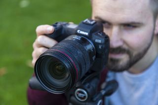 Dan Mold using his Canon DSLR