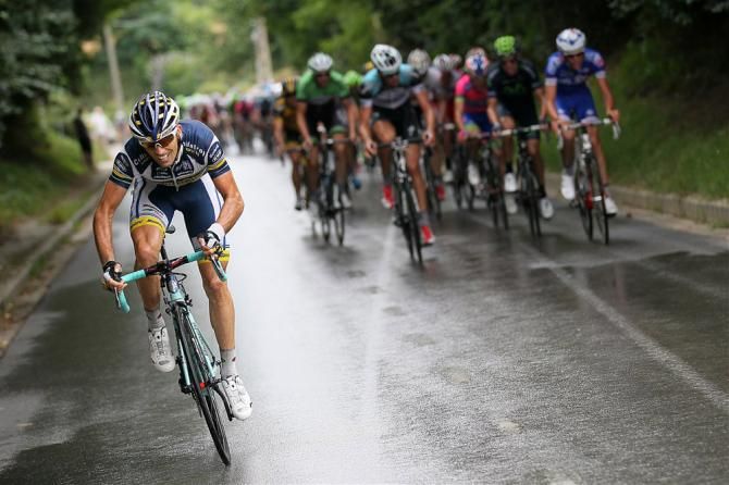 Marco Marcato (Vacansoleil-DCM) tries a late-race attack at the Brussels Cycling Classic