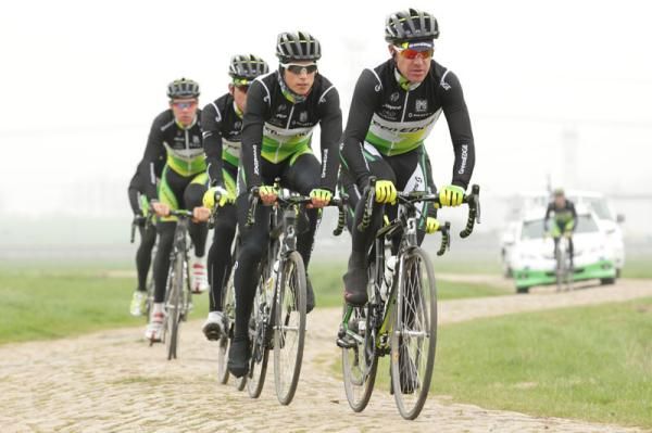 Stuart O'Grady set the pace for his GreenEdge team