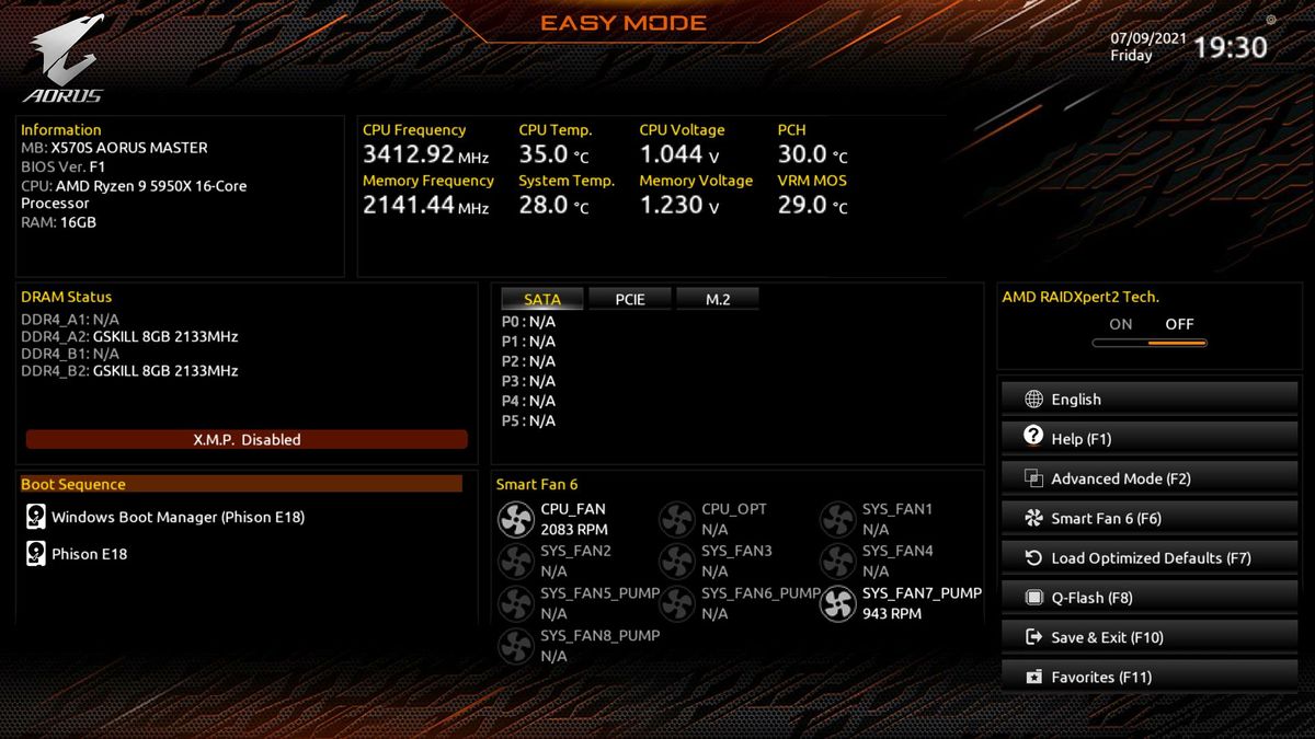 Gigabyte X570S Aorus Master