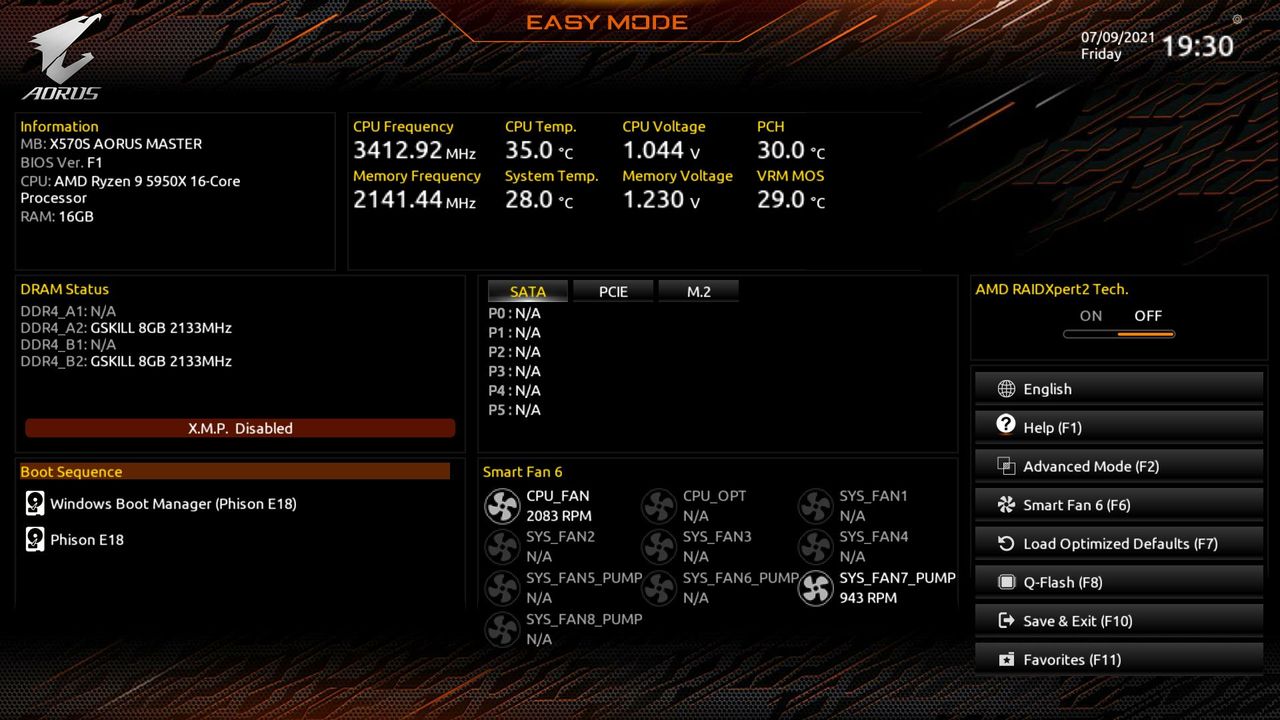 Gigabyte X570S Aorus Master