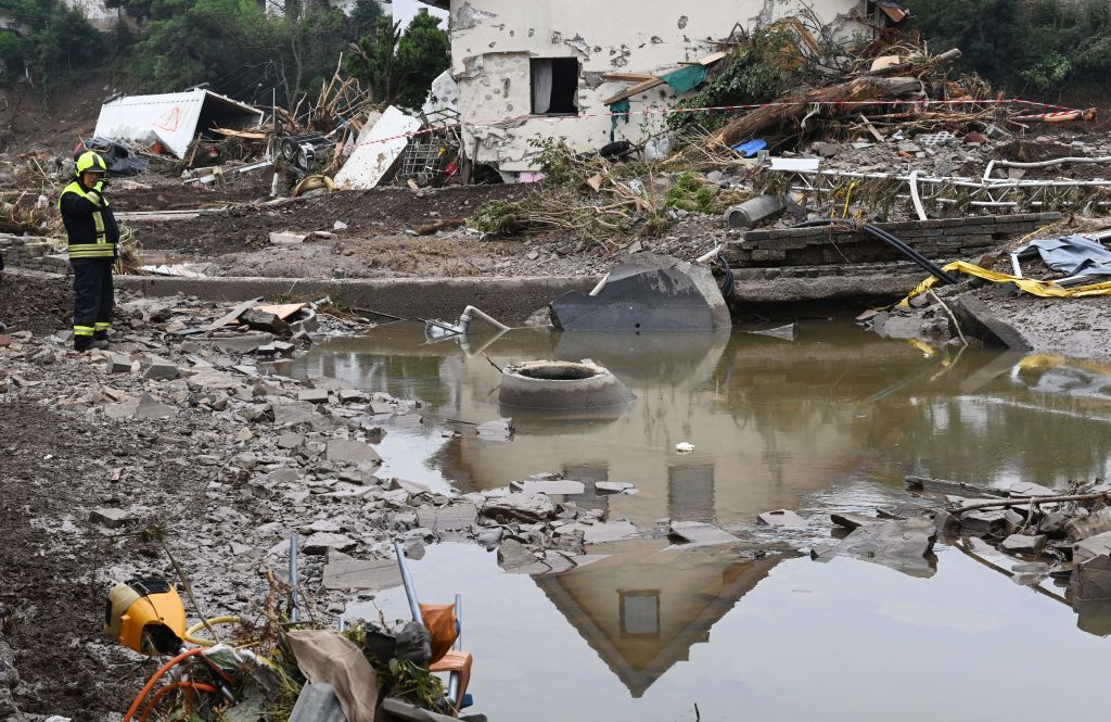 Aftermath of flooding in Germany.