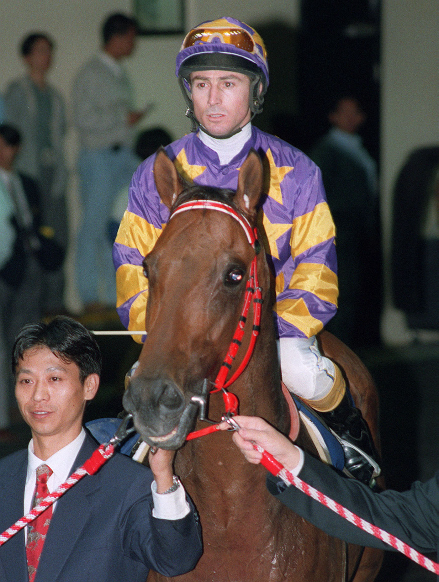 NO.4 MR. VITALITY, JOCKEY LANCE O'SULLIVAN WINNER OF RACE 7, 25 Nov 95.