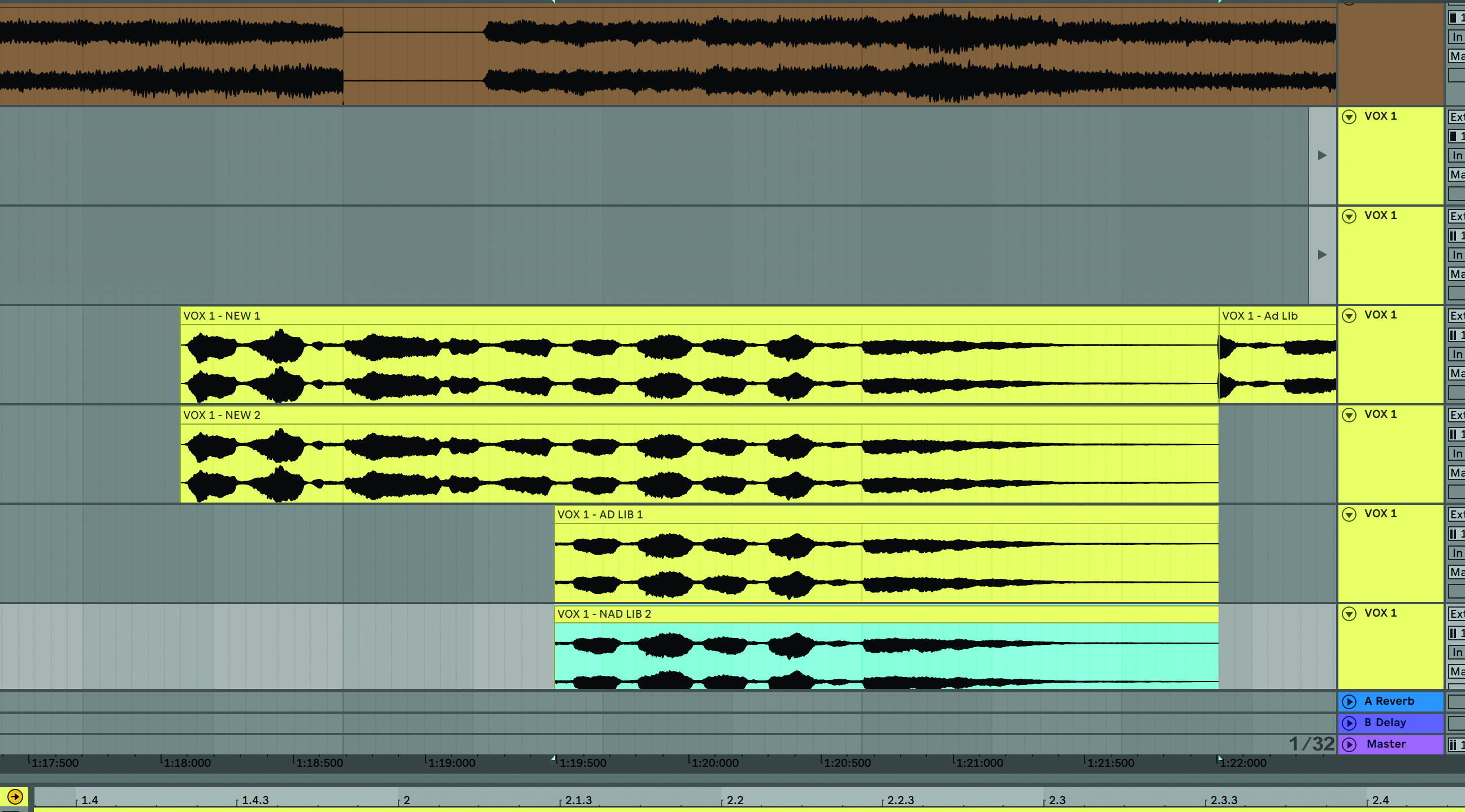 Recording vocals