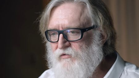 Gabe Newell in Half-Life documentary with a long full beard