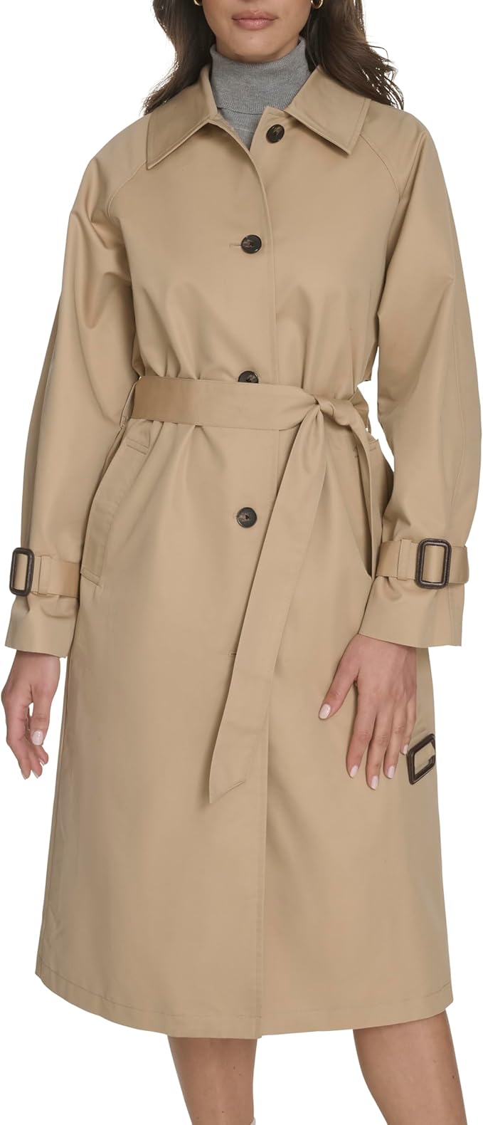 Levi's, Levi's Women's Single Breasted Trench Coat, Khaki, Medium