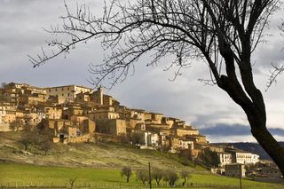 a village in L'Aquila, Italy, before the earthquake in 2009