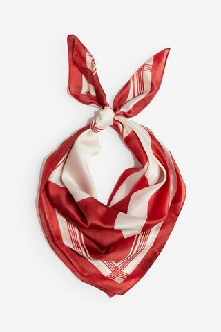 Printed Satin Scarf